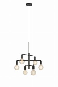 Lampa wisząca CIELO Pendant 6L Piaskowy Czarny 108717 Markslojd