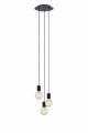 Lampa wisząca CIELO Pendant 3L Round Piaskowy Czarny 108733 Markslojd