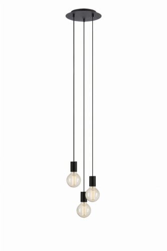 Lampa wisząca CIELO Pendant 3L Round Piaskowy Czarny 108733 Markslojd