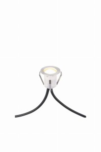 Oprawa wpuszczana oczko zewnętrzne UNITE 12 Decklight 6L 0,4W Steel 108644 Markslojd