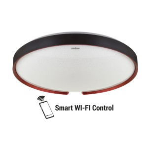 Plafon czarny ESPERANTO LED C 48W 04077 sterowanie Wi-Fi Strühm