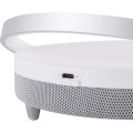 Lampka biurkowa z głośnikiem i  ładowaniem indukcyjnym SATURN LED WHITE SPEAKER 03864 Strühm