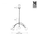 Lampa wisząca HEAVEN 5L Stal/Biały 107559 Markslojd