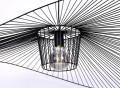 Lampa wisząca KAPELUSZ źródło światła E27 KP-21 CZARNY KAJA Lighting
