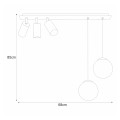 Lampa sufitowa ALBIO źródło światła GU10 + E14 K-4138 KAJA Lighting