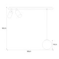 Lampa sufitowa ALBIO źródło światła GU10 + E14 K-4137 KAJA Lighting