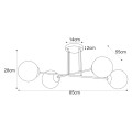 Lampa sufitowa ISLA źródło światła E14 K-4914 KAJA Lighting
