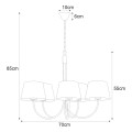 Żyrandol SASTO źródło światła E27 K-4336 KAJA Lighting