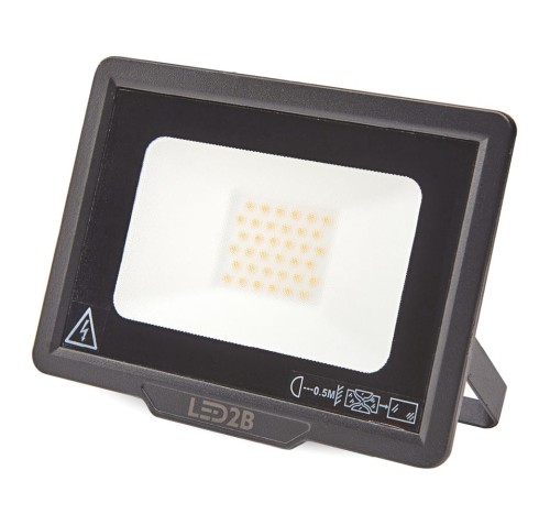 Naświetlacz LED oprawa halogenowa 30W 2400lm czarna IP65 Kobi