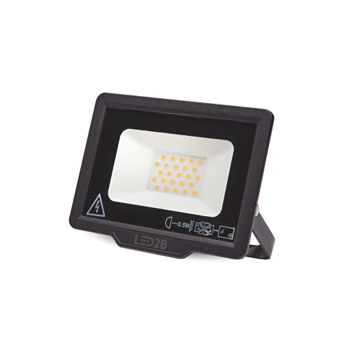 Naświetlacz LED oprawa halogenowa 20W 1600lm czarna IP65 Kobi