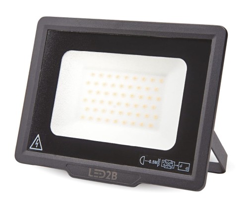 Naświetlacz LED oprawa halogenowa 50W 4000lm czarna IP65 Kobi