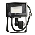 Naświetlacz LED oprawa halogenowa z czujnikiem ruchu 10W 800lm czarna IP44