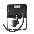 Naświetlacz LED oprawa halogenowa z czujnikiem ruchu 20W 1600lm czarna IP65