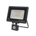 Naświetlacz LED oprawa halogenowa z czujnikiem ruchu 30W 2400lm czarna IP65