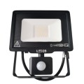 Naświetlacz LED oprawa halogenowa z czujnikiem ruchu 30W 2400lm czarna IP65