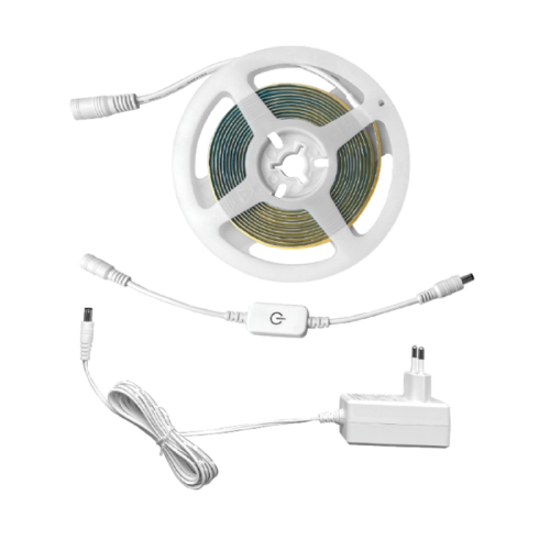 Taśma LED 3m IP20 ciepłobiała COB KBLSTN3MCB + zasilacz Kobi