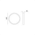 Oprawa LED SIGARO CIRCLE PREMIUM 24W KFSCNP24NB barwa NEUTRALNA biała Kobi