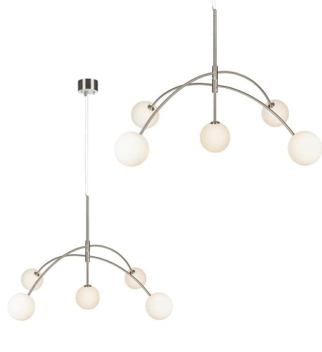 Lampa wisząca HEAVEN 5L Stal/Biały 107559 Markslojd