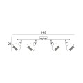 Lampa sufitowa listwa Savio  IP20 SPL-27357-4-BK-GD Italux