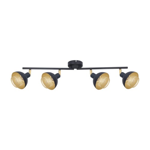 Lampa sufitowa listwa Savio  IP20 SPL-27357-4-BK-GD Italux