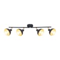 Lampa sufitowa listwa Savio  IP20 SPL-27357-4-BK-GD Italux