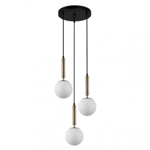 Lampa wisząca Ravena  IP20 PND-2324-3A GD+OPAL Italux