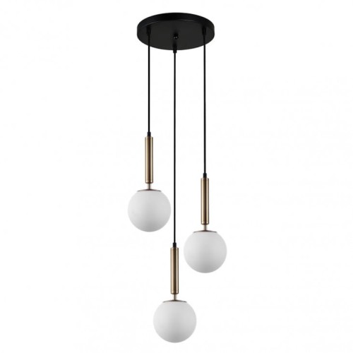 Lampa wisząca Ravena  IP20 PND-2324-3A GD+OPAL Italux