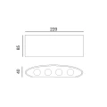 Zewnętrzne kinkiety Ortelo  IP54 OWL-6650-4-WH-3K Italux