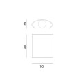 Zewnętrzne kinkiety Ortelo  IP54 OWL-6650-1-WH-3K Italux