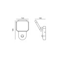 Zewnętrzne kinkiety Nammi 4K D-sensor  IP54 OWL-6206-S-4K Italux
