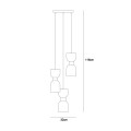 Lampa wisząca Monza  IP20 PND-57602-3-BK+BRO Italux