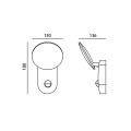 Zewnętrzne kinkiety Monti 4K D-sensor  IP54 OWL-6214-S-4K Italux