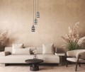 Lampa wisząca Menfi  IP20 PND-44236-3-BK-GD Italux