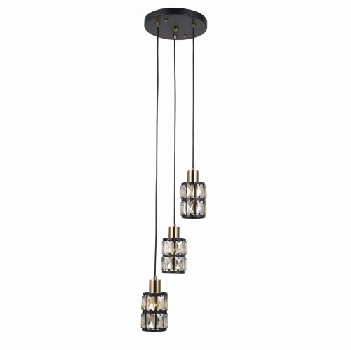 Lampa wisząca Menfi  IP20 PND-44236-3-BK-GD Italux