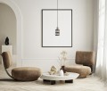 Lampa wisząca Menfi  IP20 PND-44236-1-BK-GD Italux