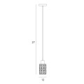 Lampa wisząca Menfi  IP20 PND-44236-1-BK-GD Italux