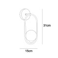 Kinkiet Lupus  IP20 WL-3965-1-BL Italux