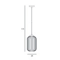 Lampa wisząca Lindo  IP20 PND-52636-1-BK Italux