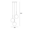 Lampa wisząca Deore  IP20 PND-5578-3S-BRO-BK Italux