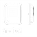 Naświetlacz solarny Bares  IP65 SLR-73142-50W Italux