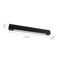 Lampa sufitowa natynkowa ALLDAY LED TUBE WOJ+06707 czarna 63,5cm Spectrum