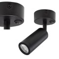 Lampa sufitowa reflektorek MADARA SLIM MR11 SWITCH BAZA czarny z włącznikiem SLIP003034 Spectrum