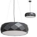 Lampa wisząca Reus czarna o geometrycznym wzorze Light Prestige