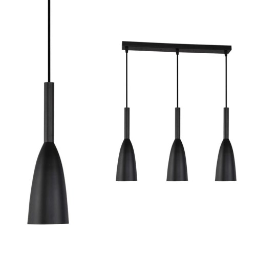 Lampa wisząca SOLIN 3 linia czarna LP-181/3L BK LIGHT PRESTIGE