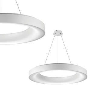 Lampa wisząca SOVANA PENDANT 80 CCT WHITE biała sterwana pilotem ściemnialna Azzardo