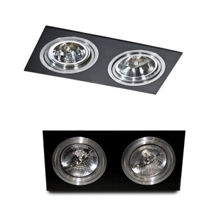 Oprawa wpuszczana SIRO 2 BLACK/ALU AZ0772 AZzardo