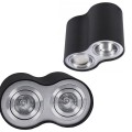 Lampa sufitowa / natynkowa BROSS 2 czarna / aluminium AZ0782 Azzardo