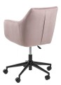 Fotel biurowy na kółkach Nora VIC różowy - ACTONA