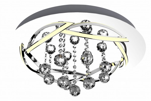 KORFU LAMPA SUFITOWA PLAFON 50 30W LED CHROMOWY 4000K APETI | Candellux A0016-160