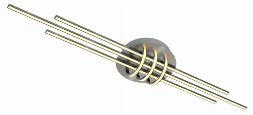 NAKSOS LAMPA WISZĄCA PLAFON 110X22 40W LED SATYNA NIKIEL 4000K APETI | Candellux A0018-160